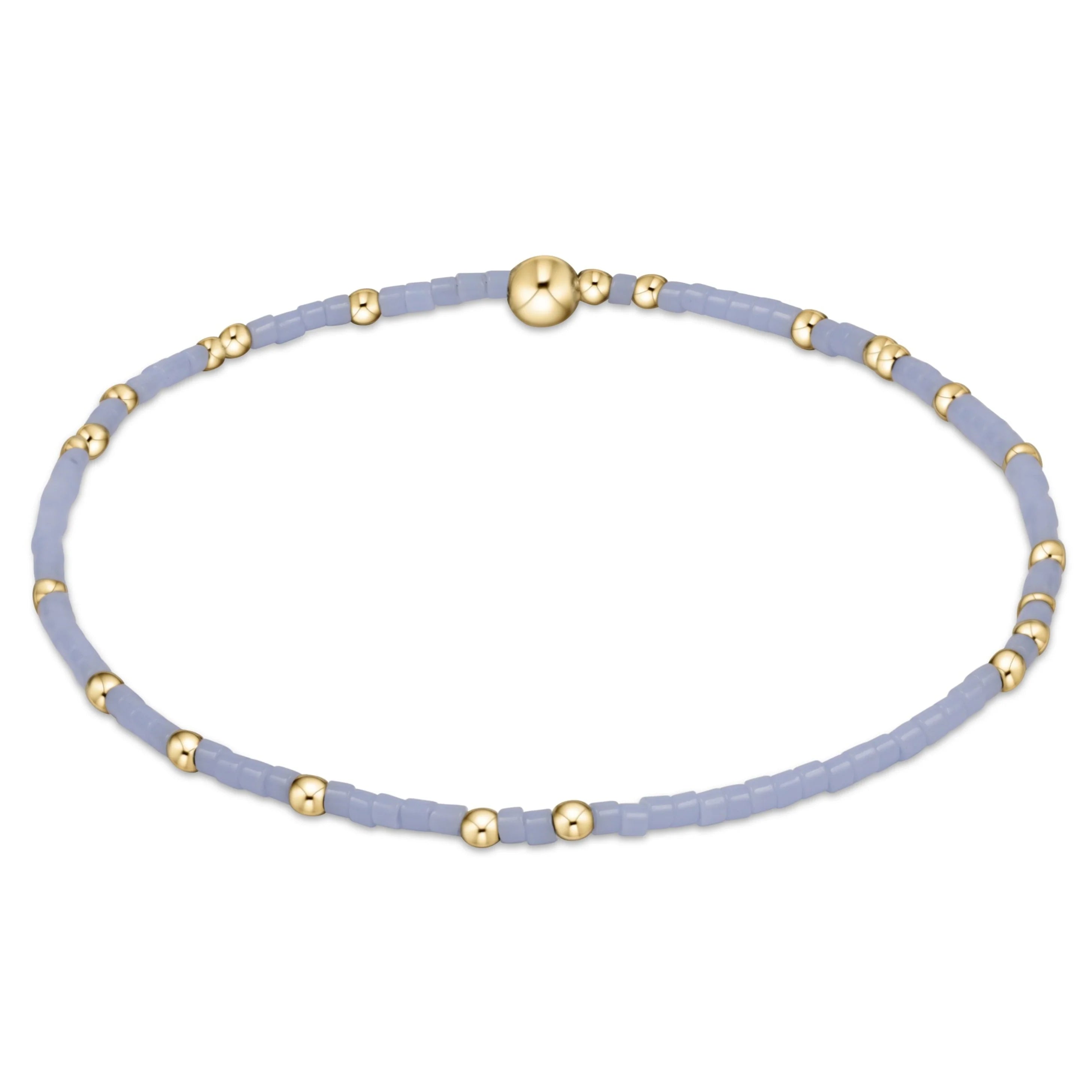 enewton 5.5-inch egirl Style Gameday Bracelet - Solid Unwritten Hope Design with 14kt Gold-Filled Beads