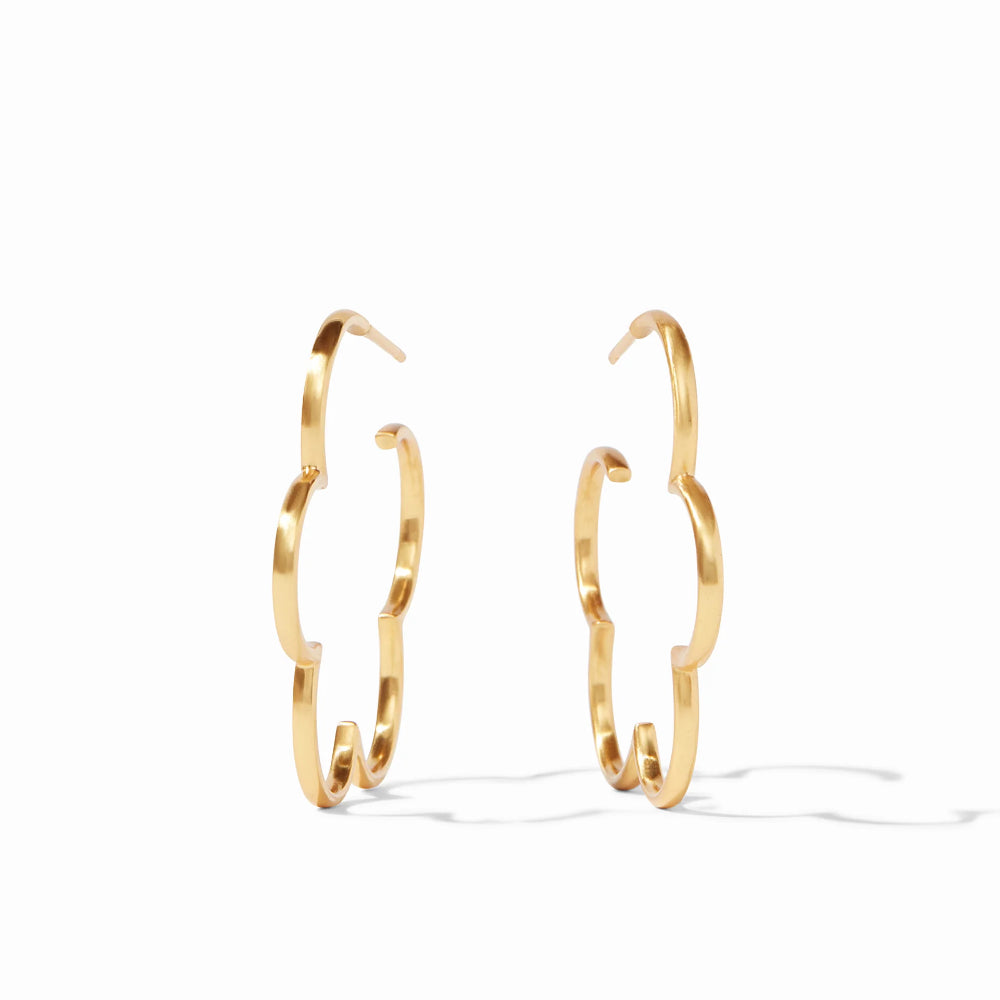 Julie Vos Gardenia Style Fashionable Hoop Earrings