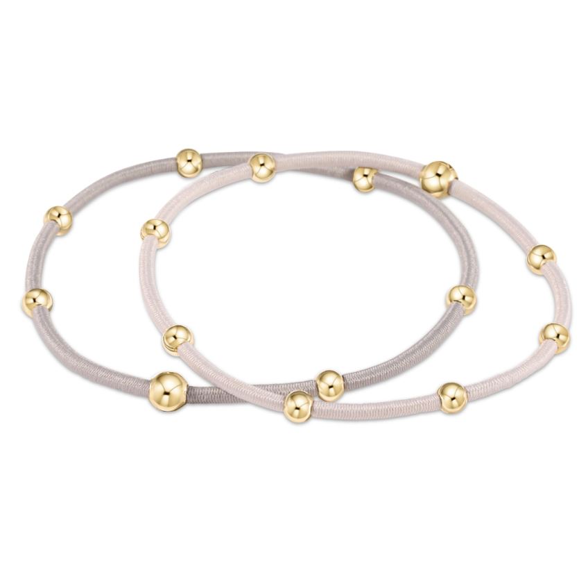 enewton Essentials Neutral Hair Bracelet Set of Two - Ideal Hair Accessories