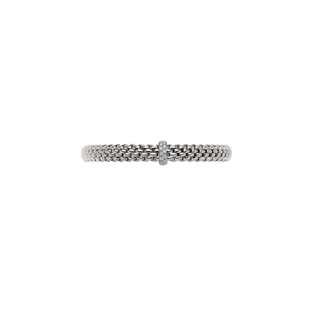 Fope Vendome Collection 18k Gold Flexible Diamond-Embedded Flex'it Bracelet for Medium Size