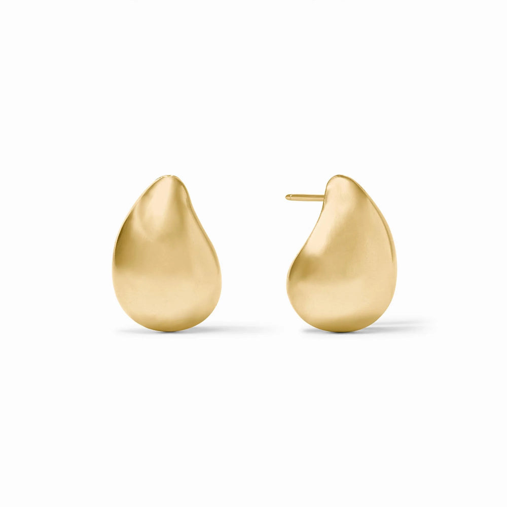 Julie Vos 24K Gold Plated Wave Earrings in Three Sizes