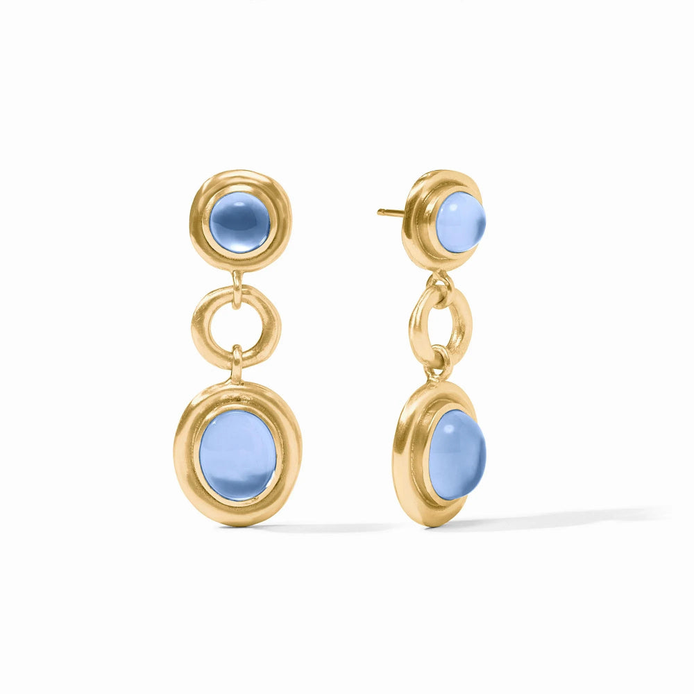Julie Vos Fashionable Wave Tiered Earrings for Women