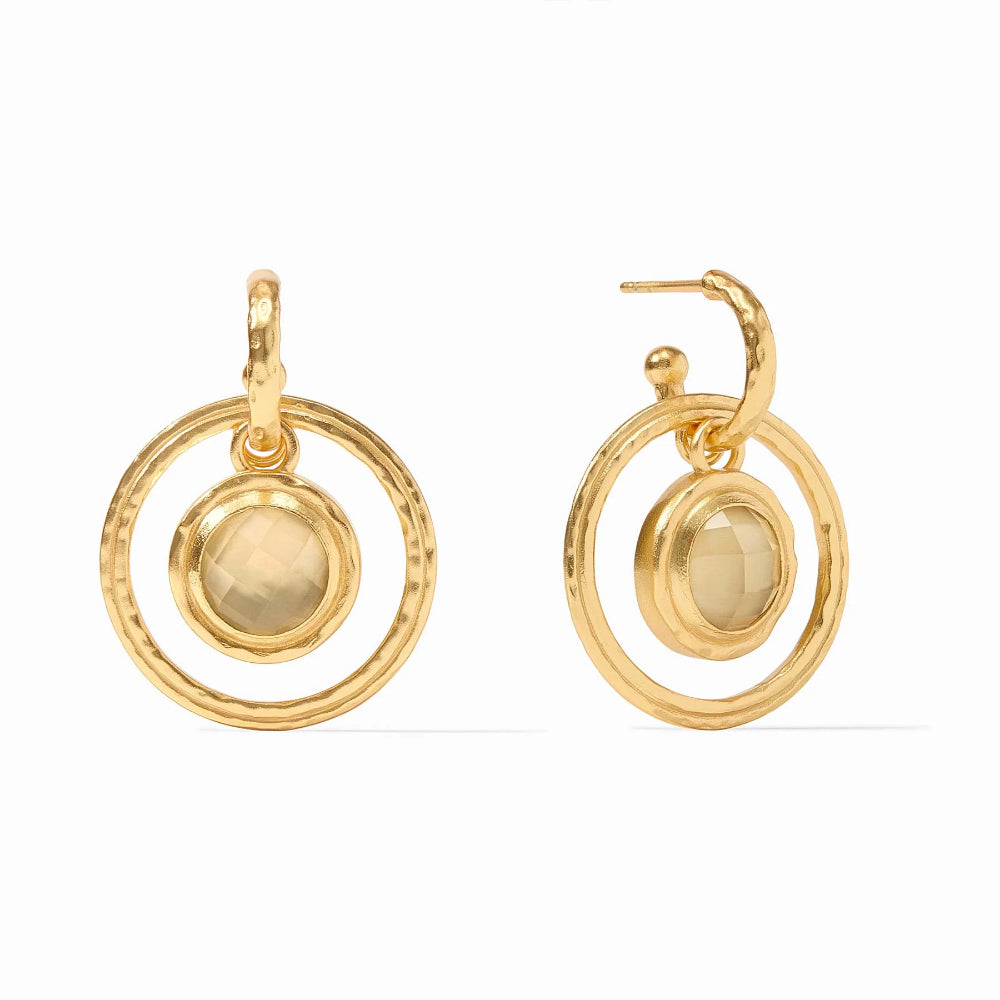 Julie Vos 24k Gold Plated 6-in-1 Astor Charm Earrings