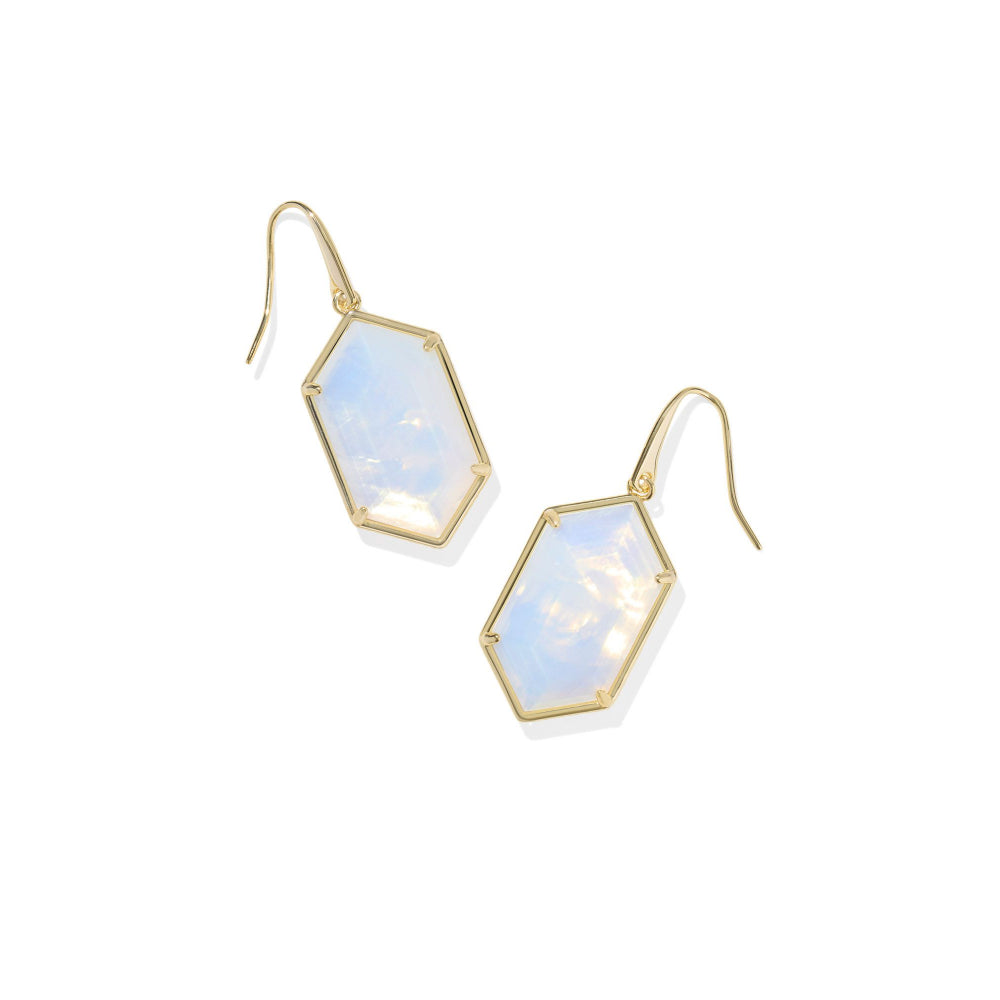 Stylish Kendra Scott 14k Yellow Gold Plated Over Brass Hallie Drop Earrings for Everyday Wear
