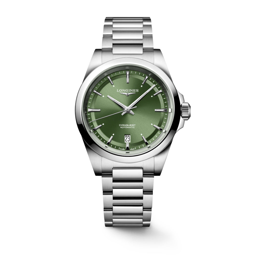 Longines 38mm Automatic Conquest Watch with Elegant Design
