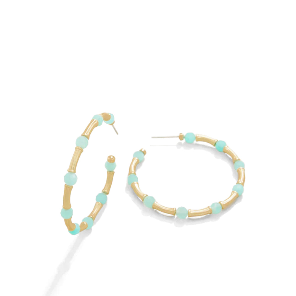 Stylish Spartina Hoop Earrings Inspired by Calm Waters