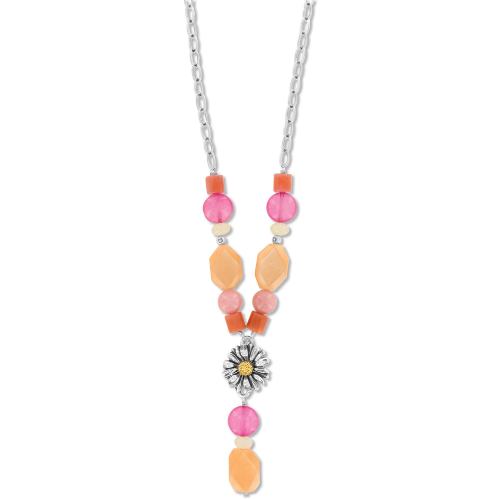 Colorful Tropical Brighton Paradise Garden Adjustable Y Necklace