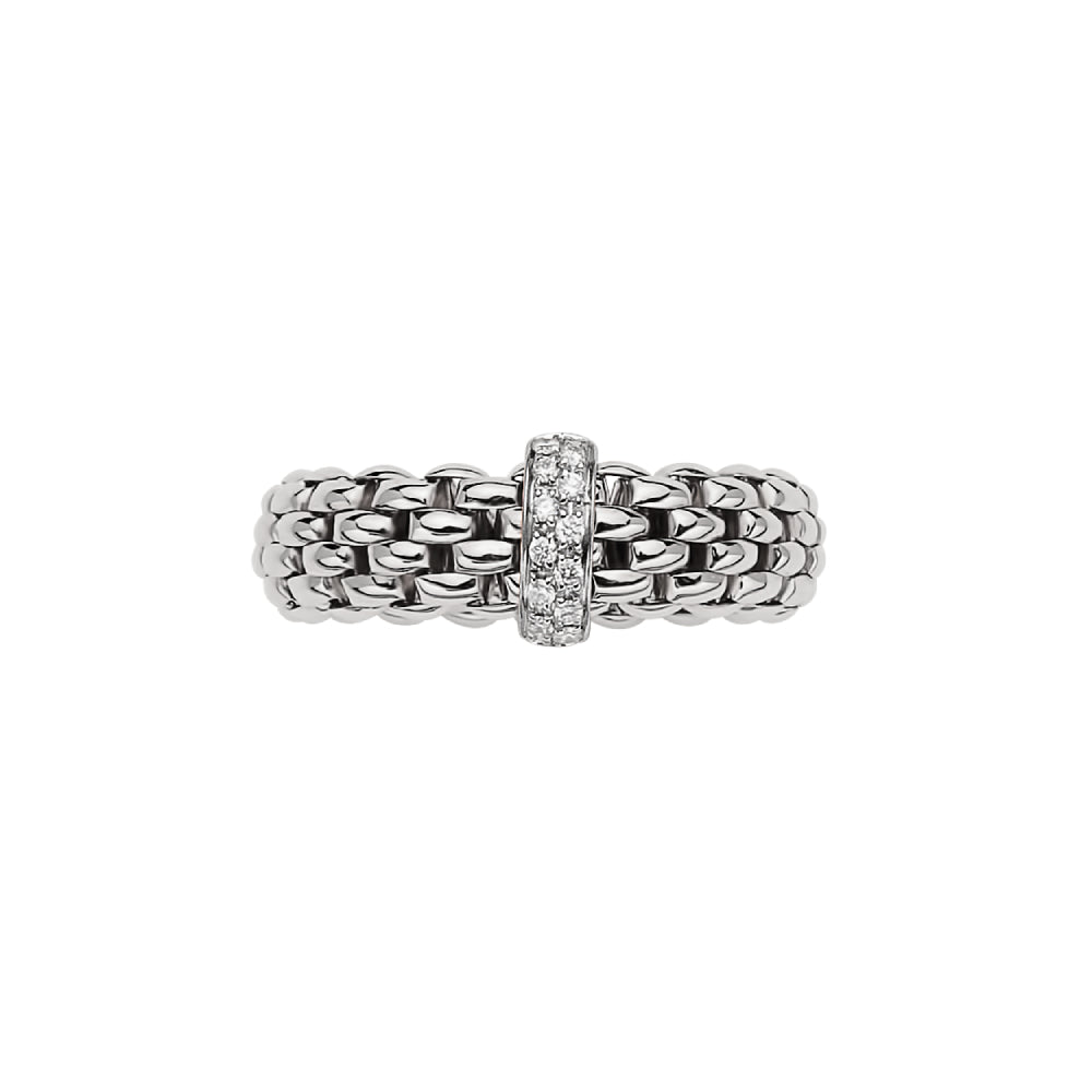 Fope 18k Gold Vendome Flex'It Diamond-Embedded Ring for Women
