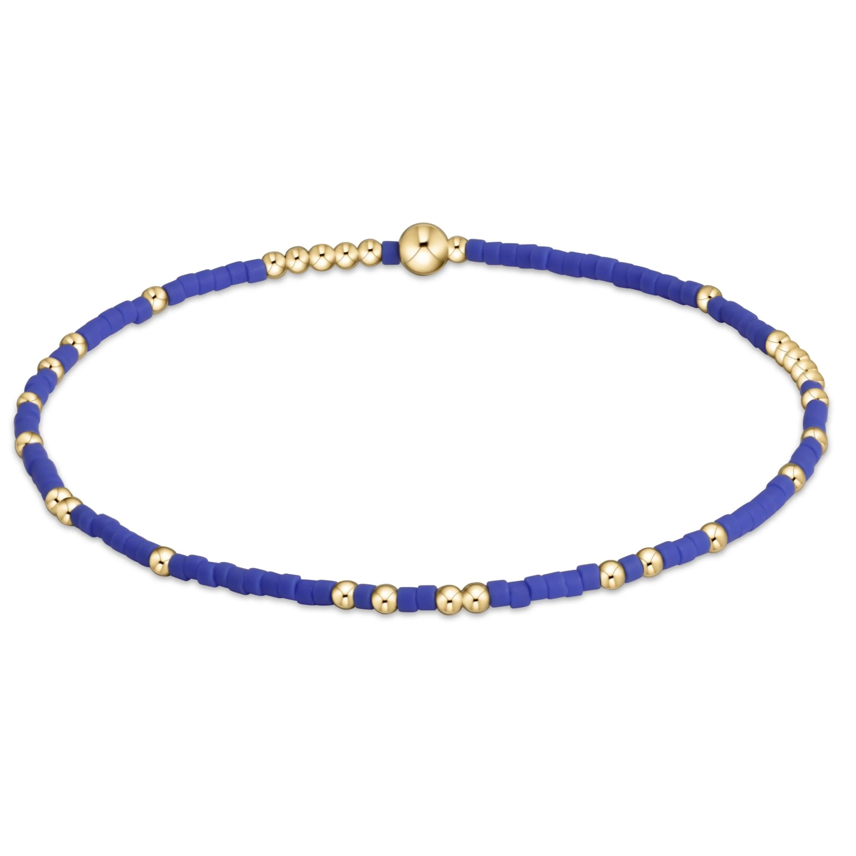 enewton 5.5-inch egirl Style Gameday Bracelet - Solid Unwritten Hope Design with 14kt Gold-Filled Beads