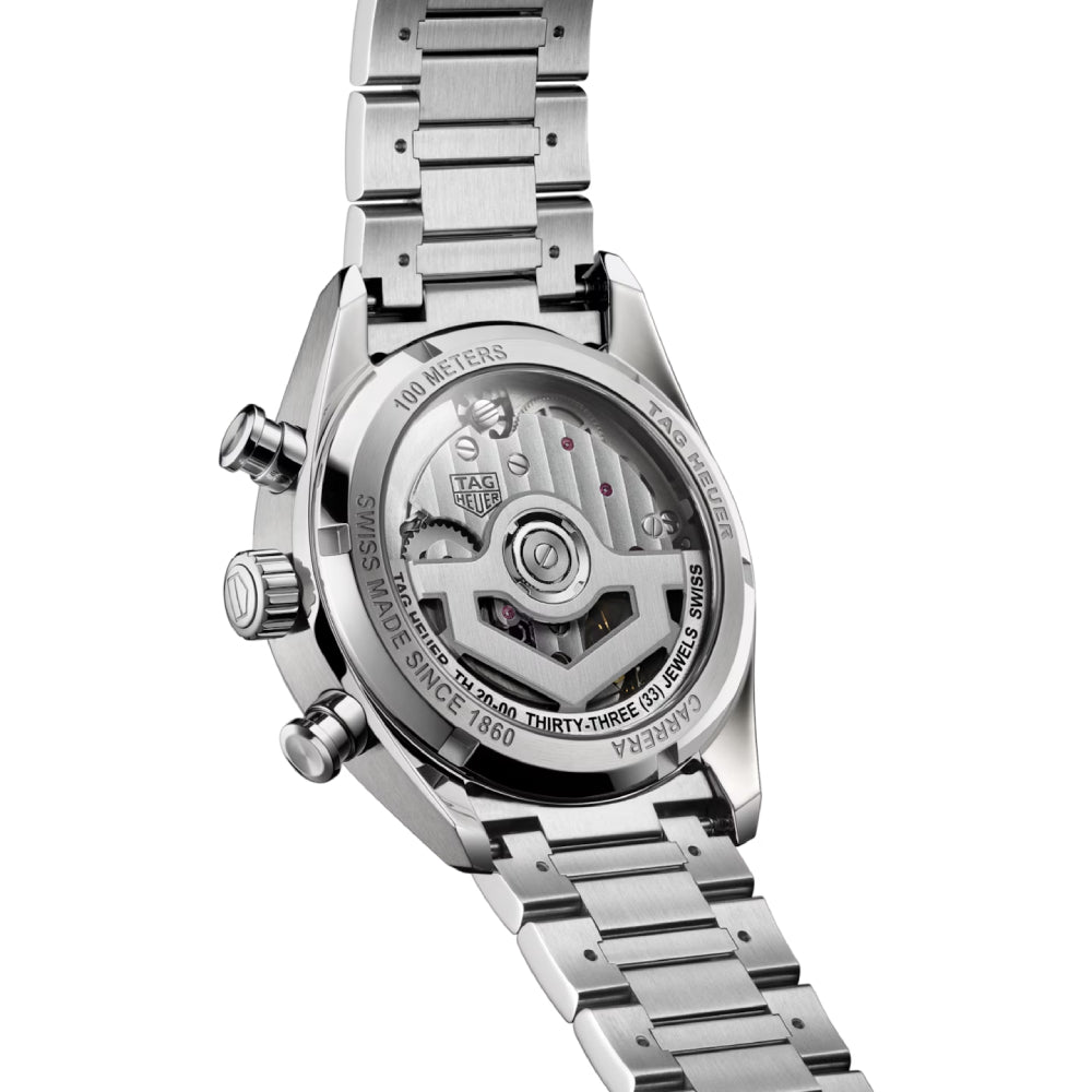 TAG Heuer 39mm Automatic Carrera Chronograph with Classic Panda Face