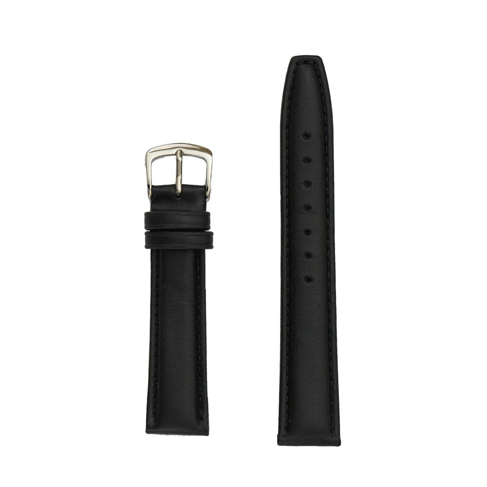 Black Men's High - Quality Genuine Oil - Tanned Leather Watch Band for Fashionable Men