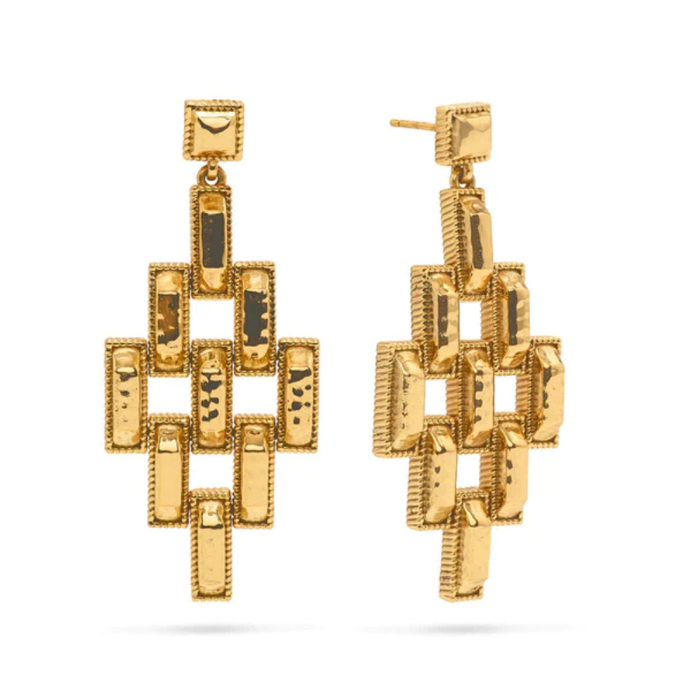 Capucine de Wulf Stylish Pathway Post Chandelier Drop Earrings for Fashion Lovers