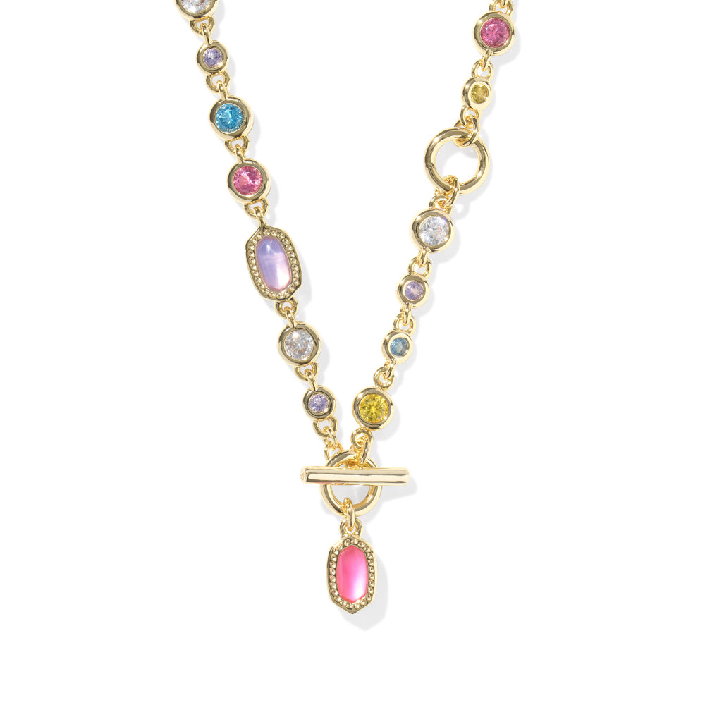Kendra Scott Mini Elisa & Abbie Gold Strand Necklace - Delicate and Glamorous