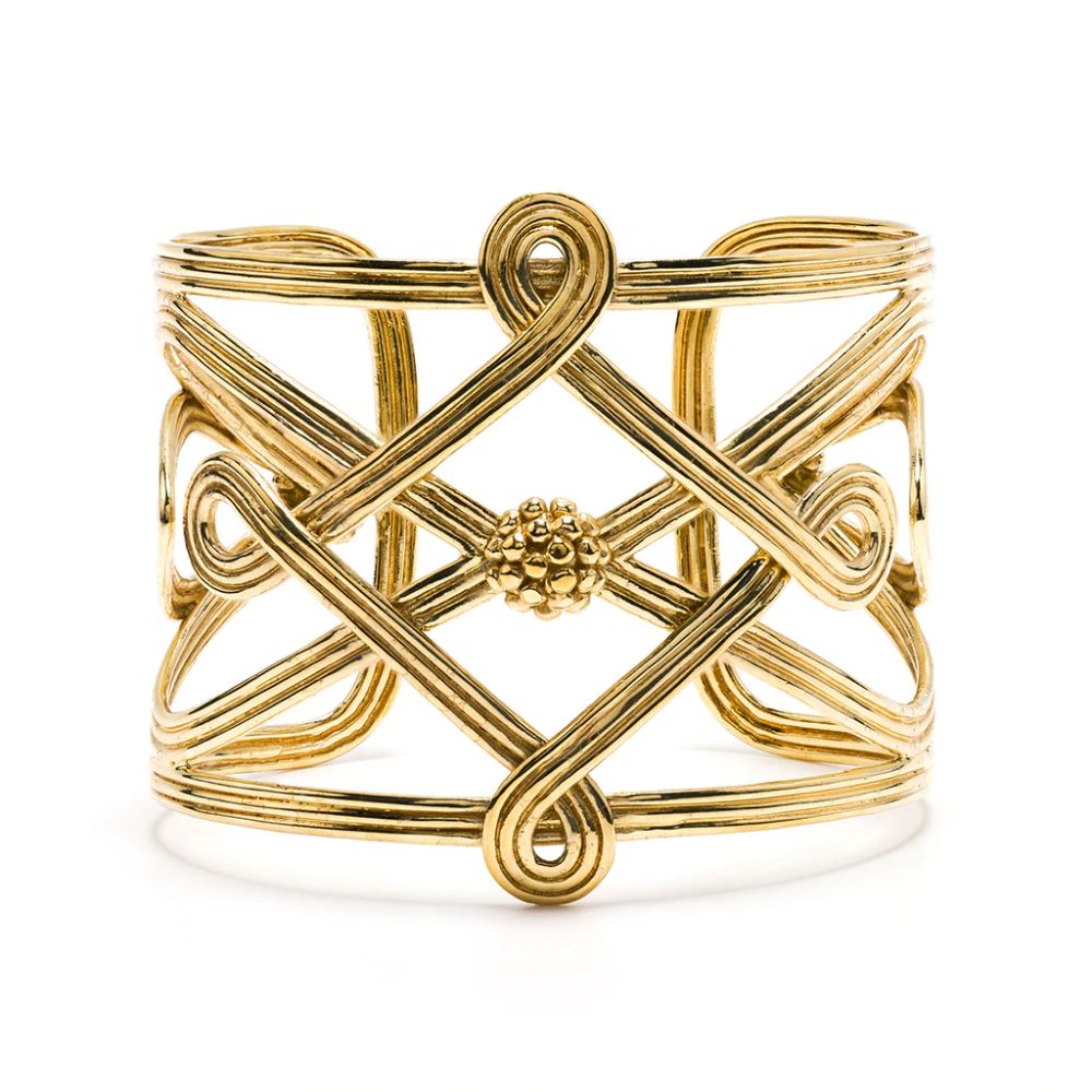 Monique De Wulf Inspired Capucine Compass Cuff Bracelet