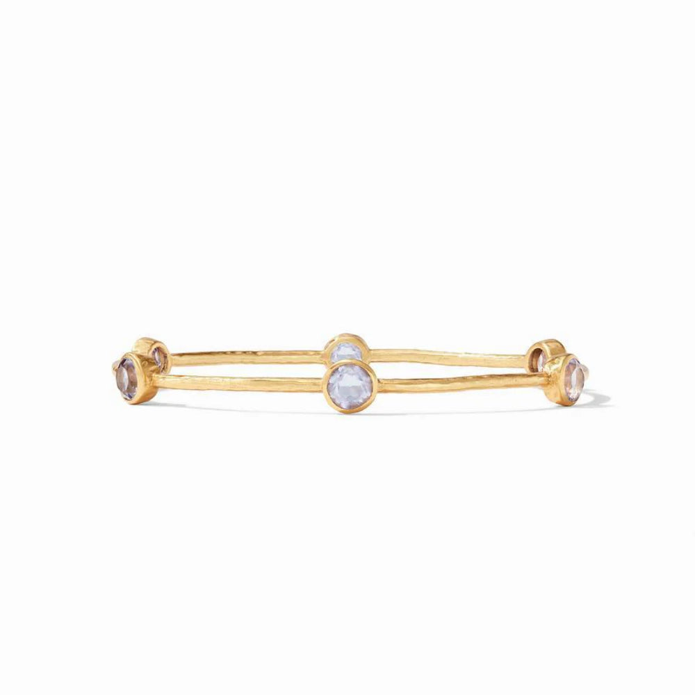 Julie Vos Milano Style Gold-Plated Bangle Jewelry with Gemstones