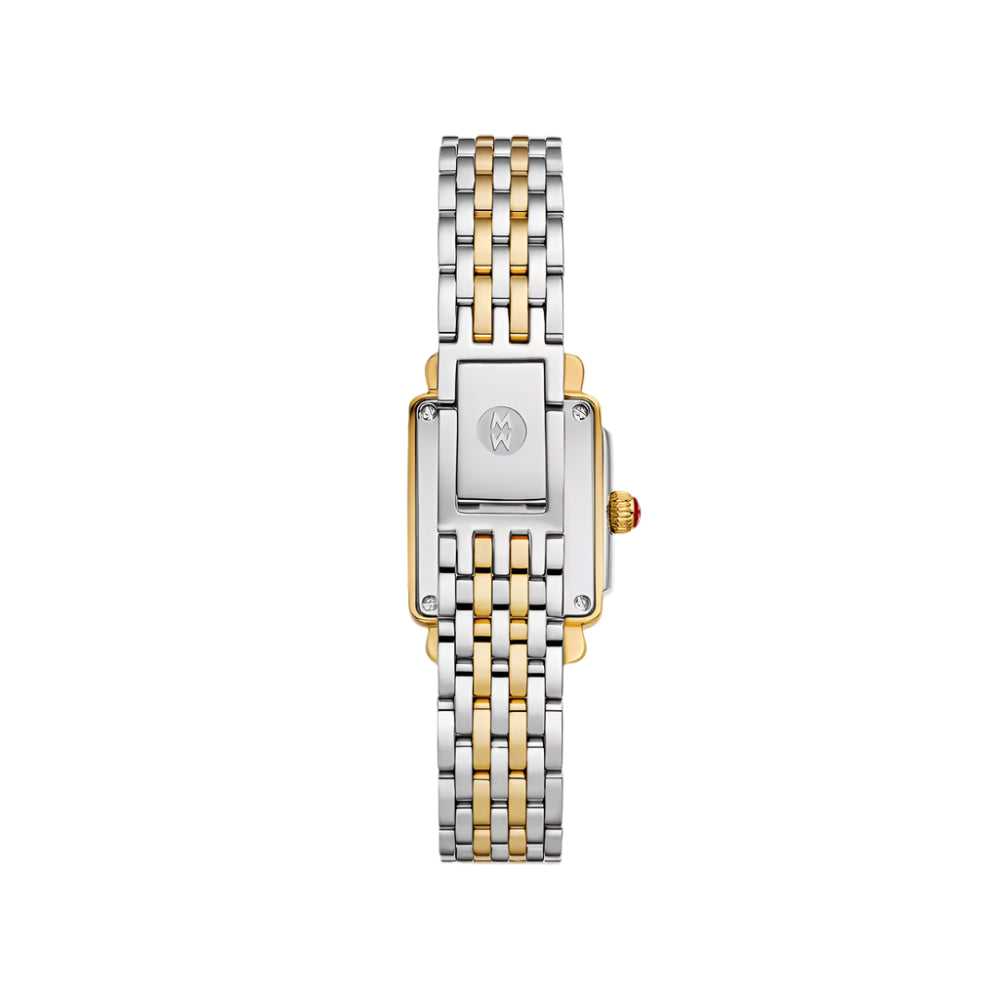 Michele Deco Madison Mini 18k Gold-Plated Two-Tone Diamond Ladies' Wristwatch