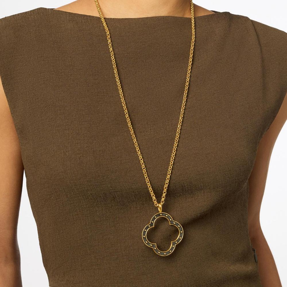 Julie Vos SoHo Reversible Mixed Metal and Gold Plated Pendant Necklace
