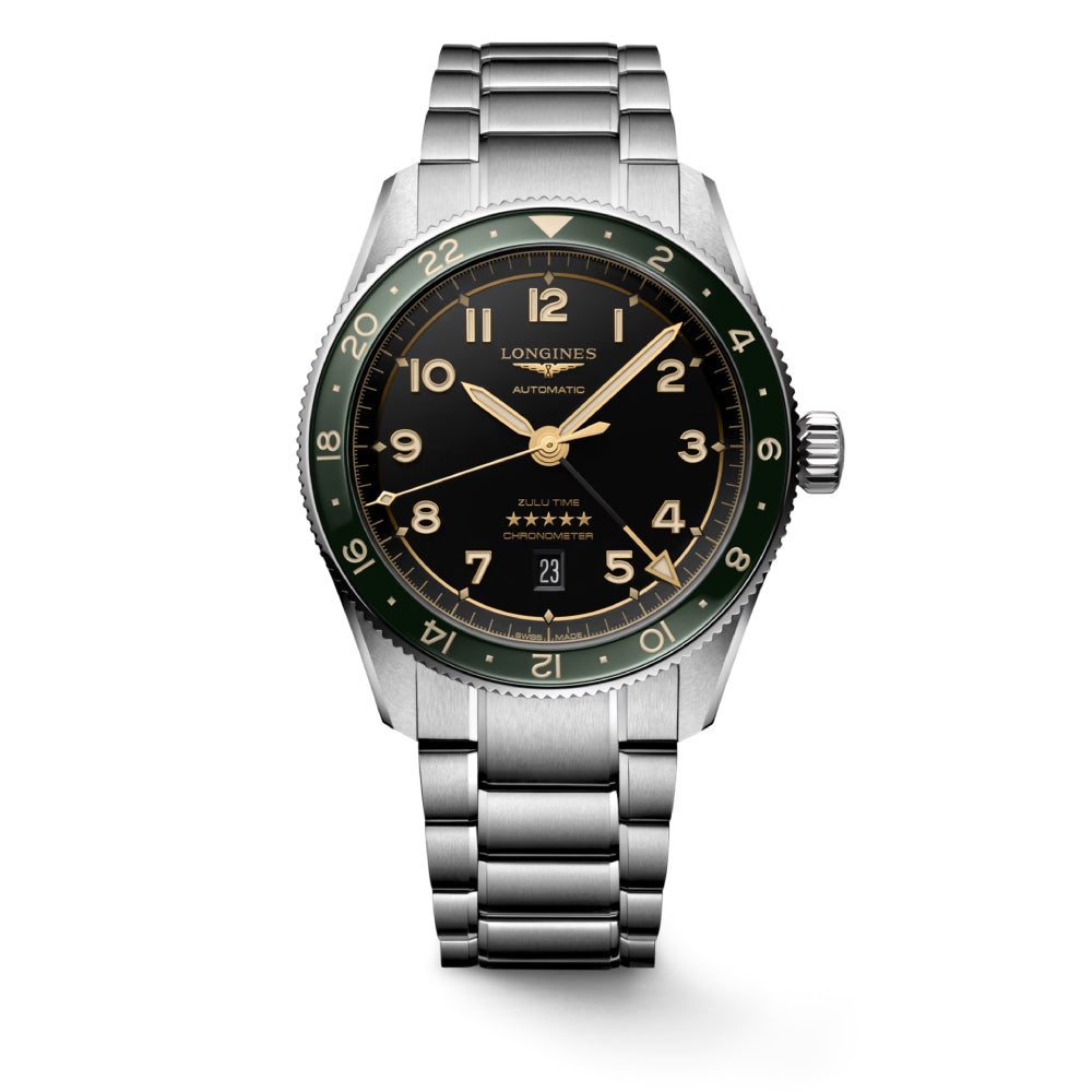 Longines Automatic Spirit Zulu Time Watch with 42mm Case