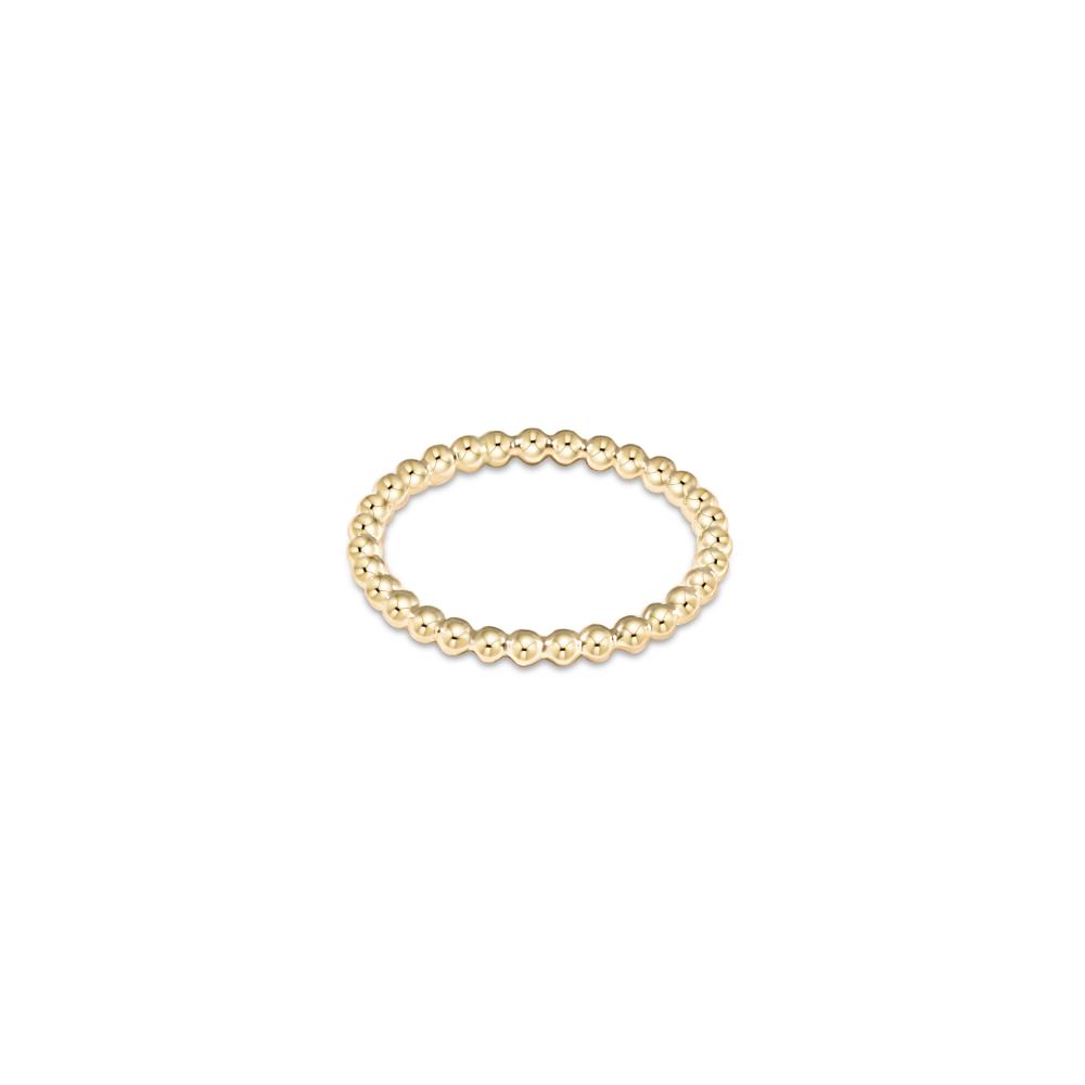 enewton 14kt Gold-Filled 2mm Classic Beaded Ring - Size 7