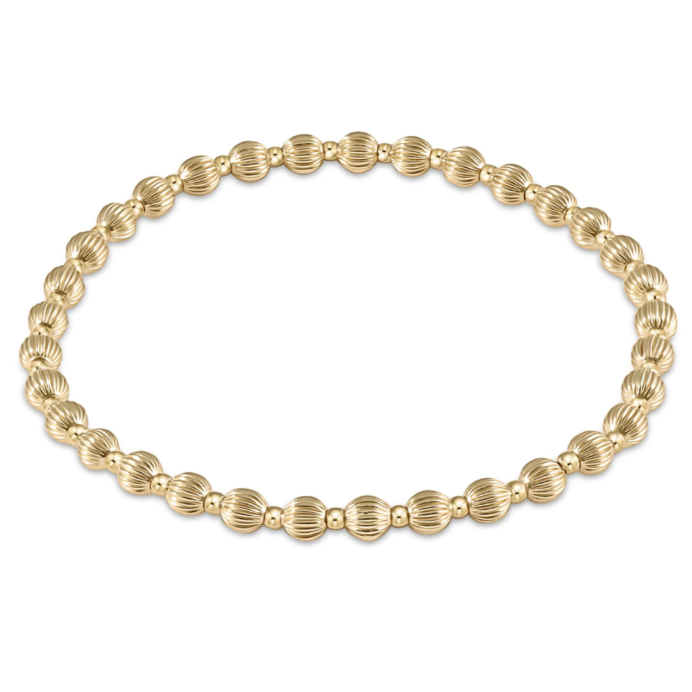 enewton Gold 4mm Dignity Grateful Pattern Beaded Bracelet - A Stunning Jewelry Piece