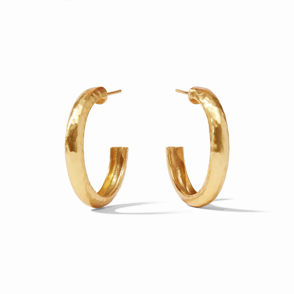 Julie Vos Golden Havana Style Hoop Earrings for All-Day Wear