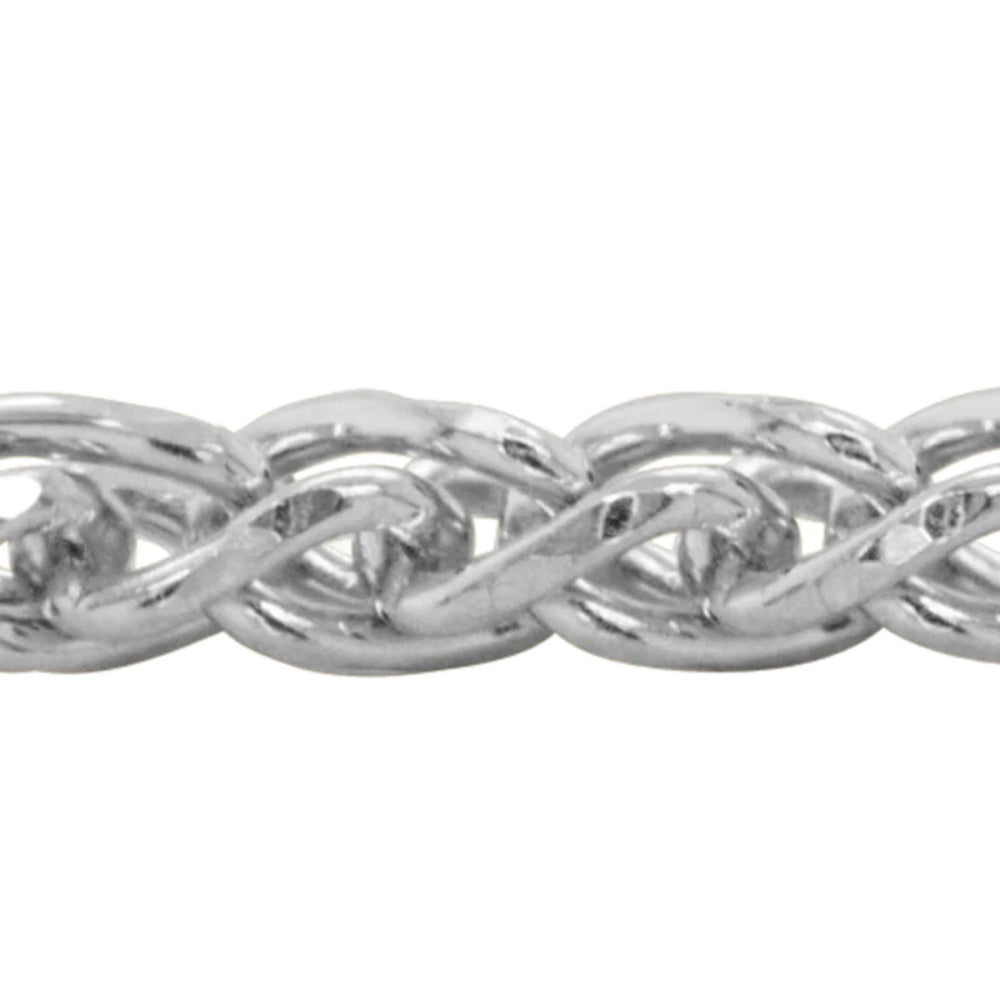 14k Gold Adjustable Diamond-Cut Wheat Chain with Lobster Clasp