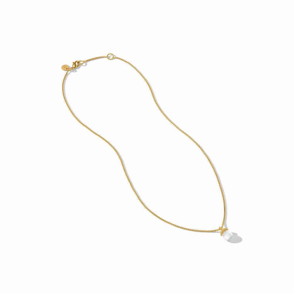 Julie Vos 24k Gold Plated Noel Solitaire Necklace with Hallmark