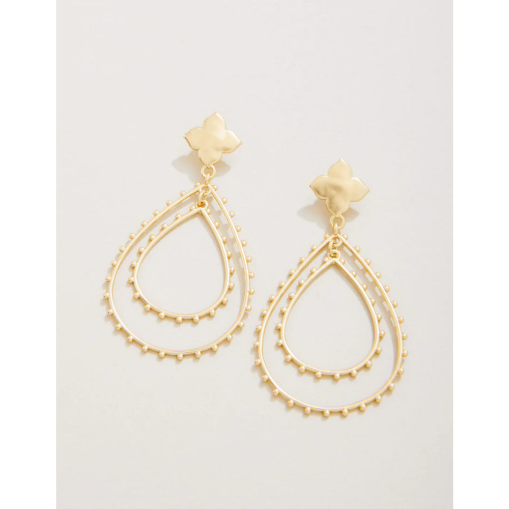 Spartina 18kt Matte Gold Plated Richmond Hill Teardrop Style Earrings for Women