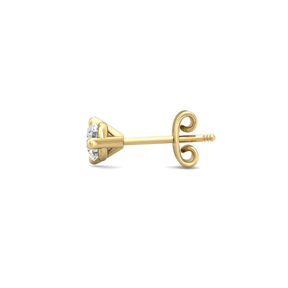 Smyth 18k Gold and Diamond Classic Stud Earrings - Exquisite Jewelry Pieces