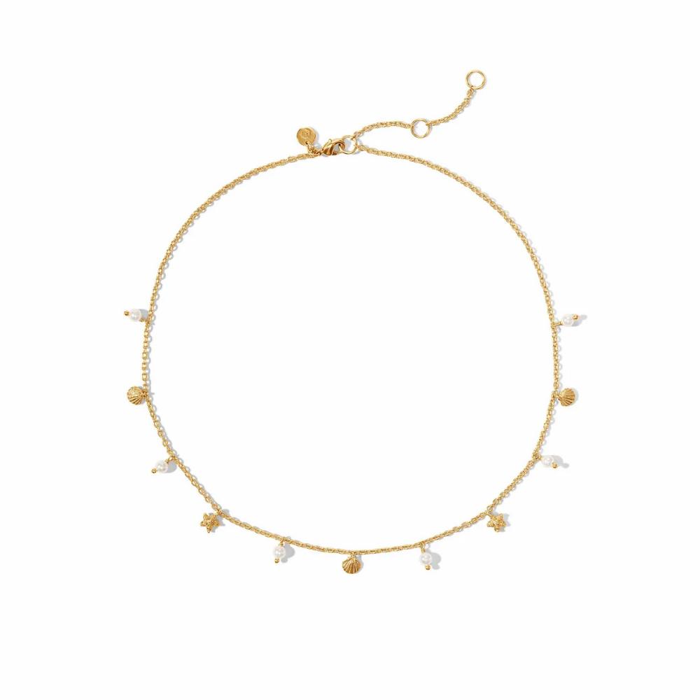 Julie Vos Delicate Pearl - Sanibel Charm Necklace