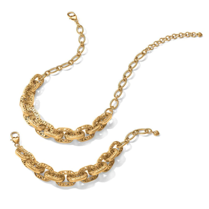 Stylish Brighton Contemporary Linx Gold-Plated Adjustable Bracelet for Women