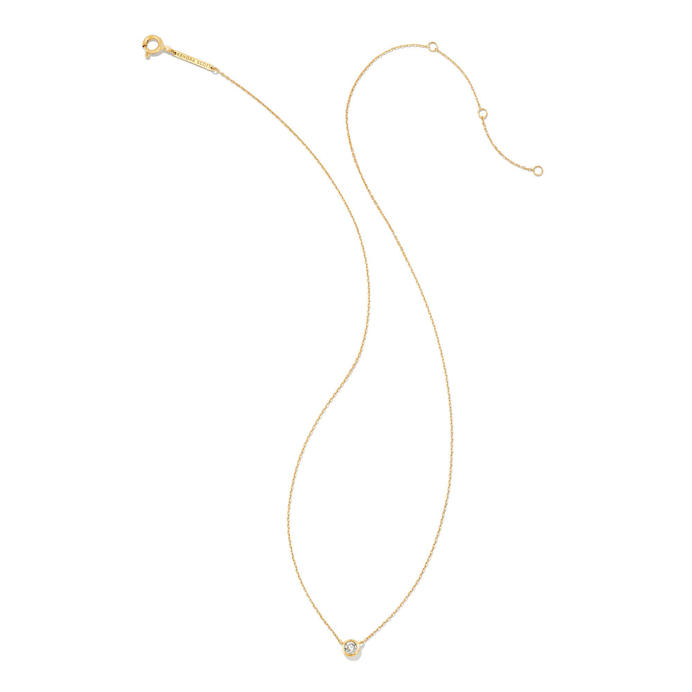 Kendra Scott 14k Gold Audrey Pendant Necklace with .15ct White Diamond