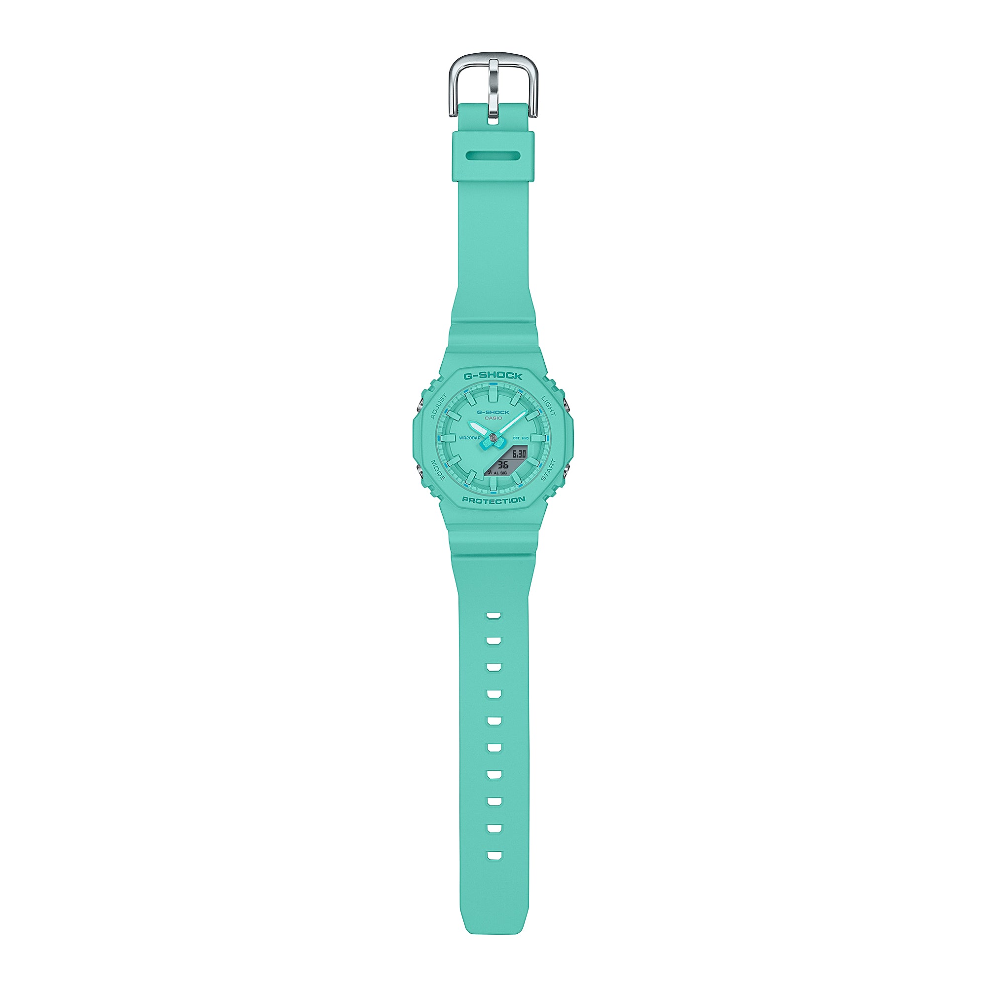 Casio G-Shock Ladies Analog - Digital Watch in Stunning Teal Blue Color (Model GMAP2100 - 2A)