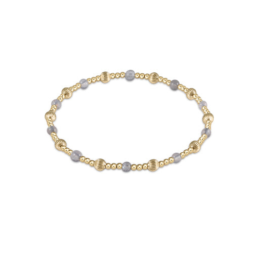 enewton 6.25-Inch Labradorite Gemstone 4mm Bead Bracelet for Elegant Stacking - A Symbol of Dignity and Sincerity