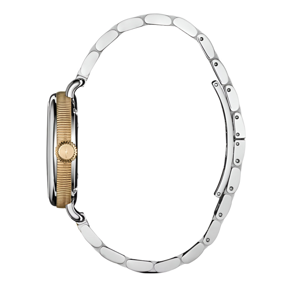 Shinola 34mm Two-Tone Eucalyptus Green Quartz Birdy Watch