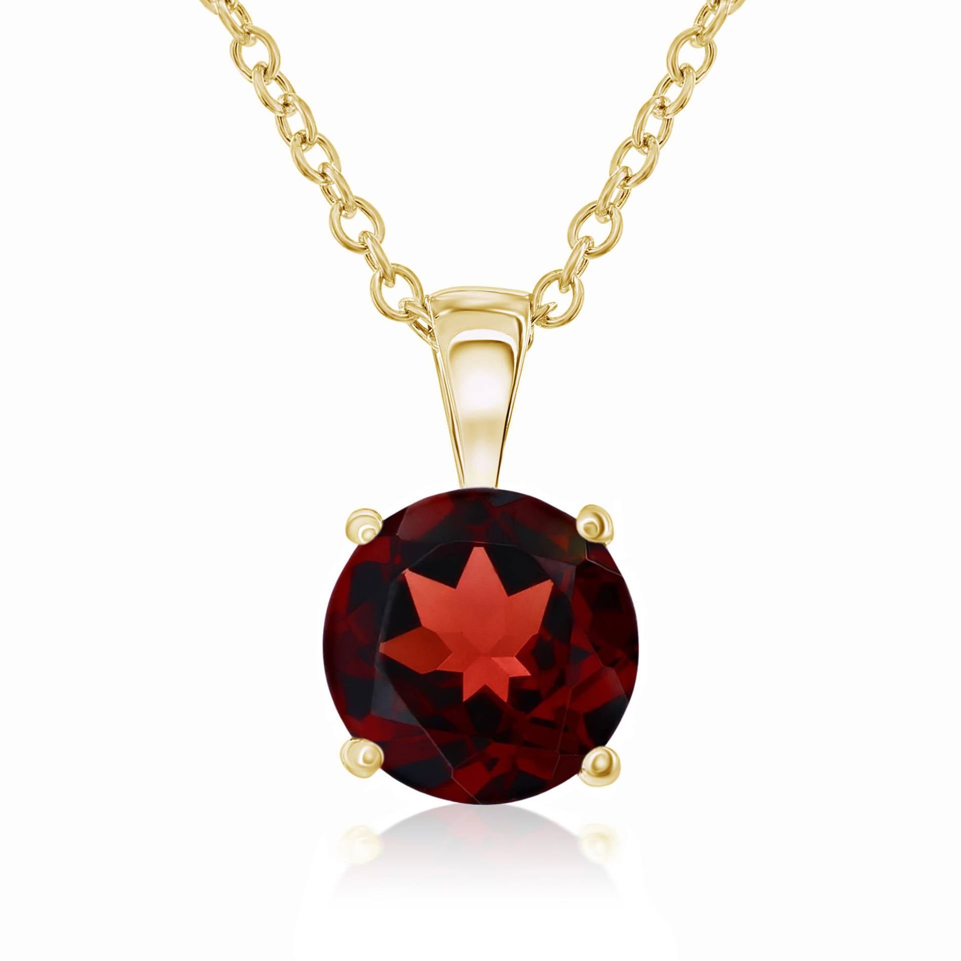 Smyth Jewelers 14-karat Gold Garnet Pendant Necklace - A Stunning Jewelry Piece