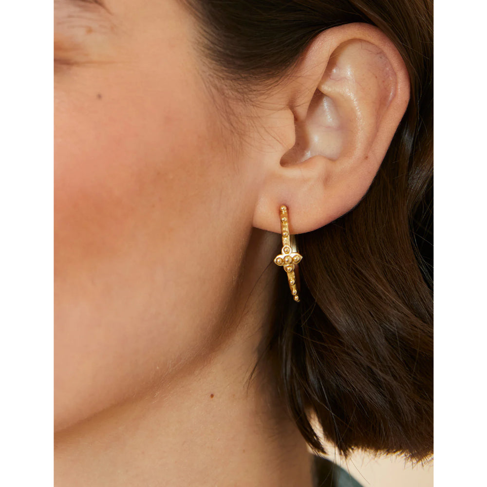 Spartina Gold Plated Hoop Earrings from Richmond Hill, a Classic Jewelry Piece
