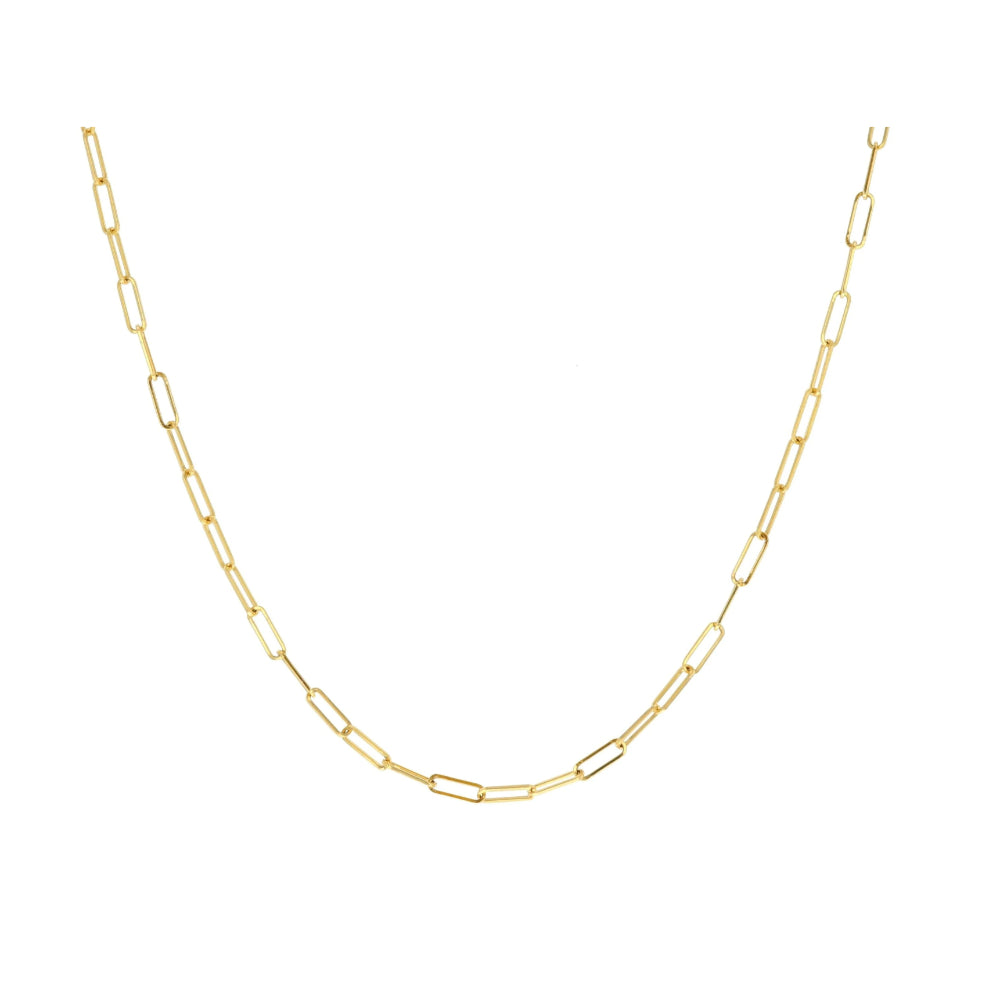 14k Yellow Gold 16-inch Baby Link Chain Necklace by Rachel Reid