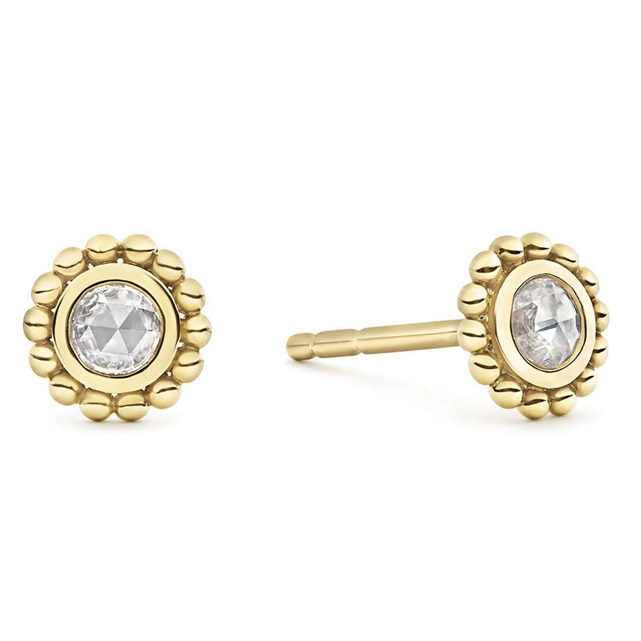 18-Year Coveted Diamond 3mm Rose Cut Stud Earrings - A Classic Jewelry Piece
