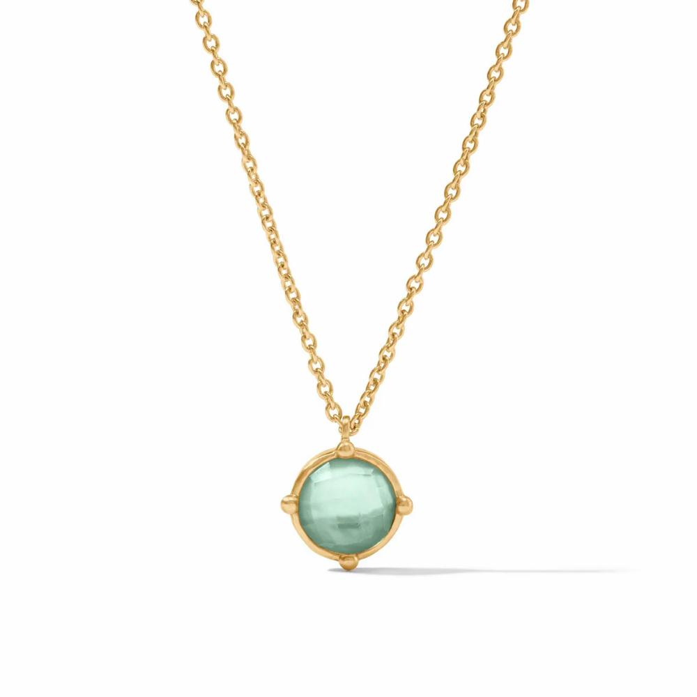 Julie Vos Adjustable Honeybee Solitaire Necklace with 24K Gold Plate