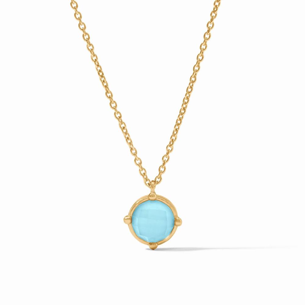 Julie Vos Adjustable Honeybee Solitaire Necklace with 24K Gold Plate