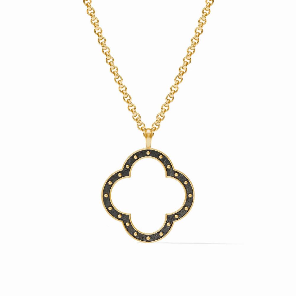 Julie Vos SoHo Reversible Mixed Metal and Gold Plated Pendant Necklace