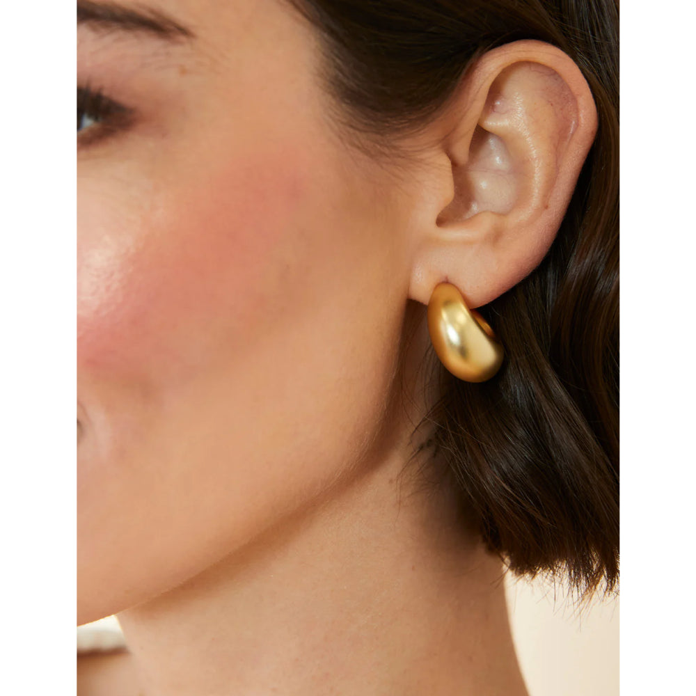 Stylish Spartina 18kt Gold Plated Ultra - Lightweight Air Hoop Earrings for Fashion Lovers