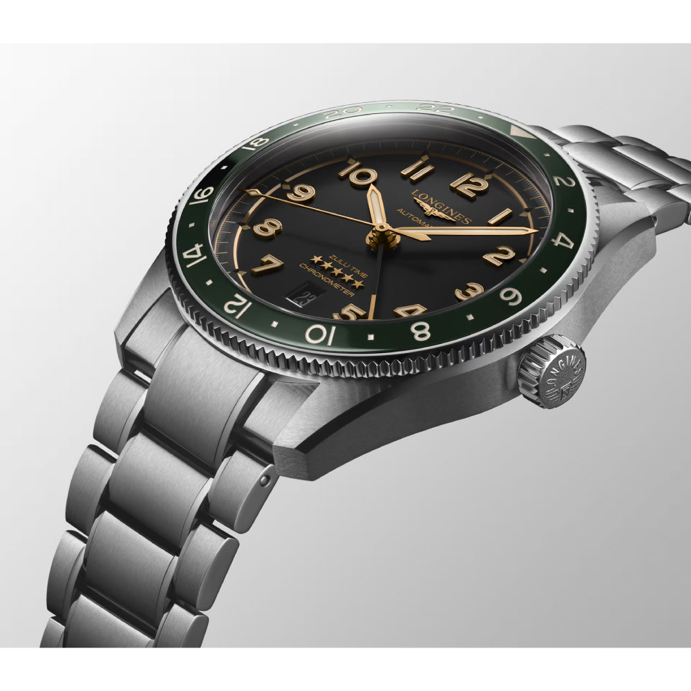 Longines Automatic Spirit Zulu Time Watch with 42mm Case