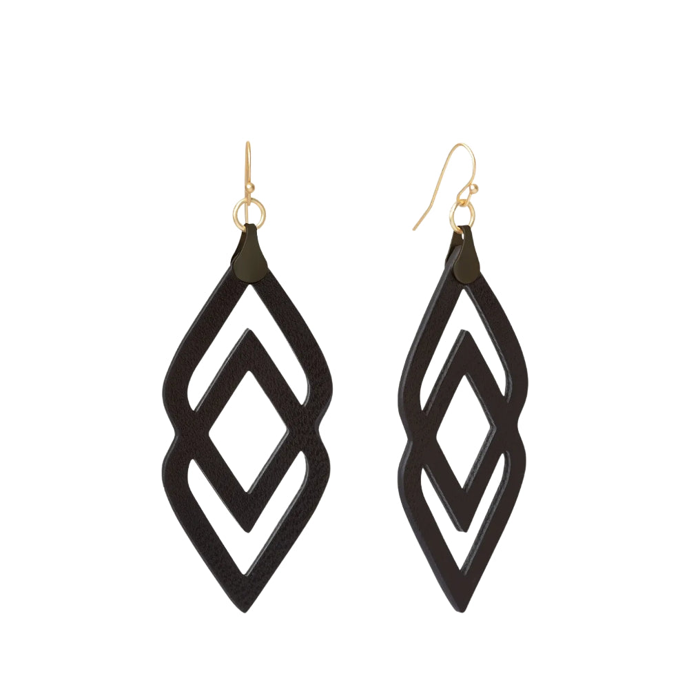 Stylish Spartina Decorative Drama Leather Earrings for Fashion Lovers