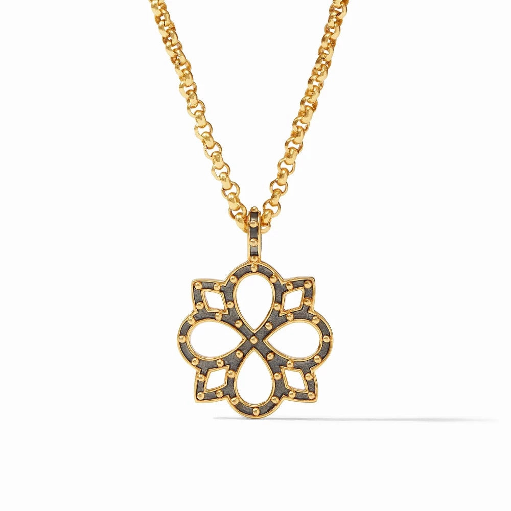 Julie Vos SoHo Reversible Mixed Metal and Gold Plated Pendant Necklace