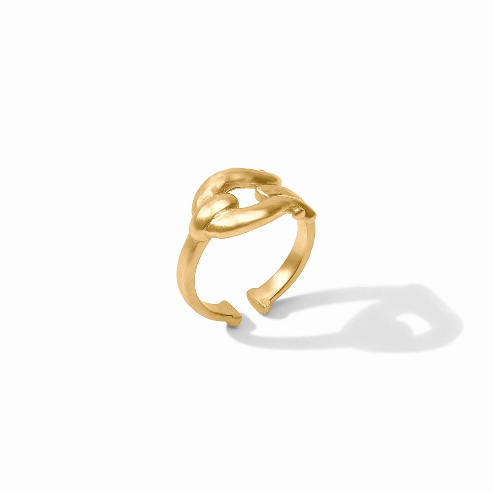Julie Vos Saratoga Adjustable Golden Ring Inspired by Antique Bridle Hardware