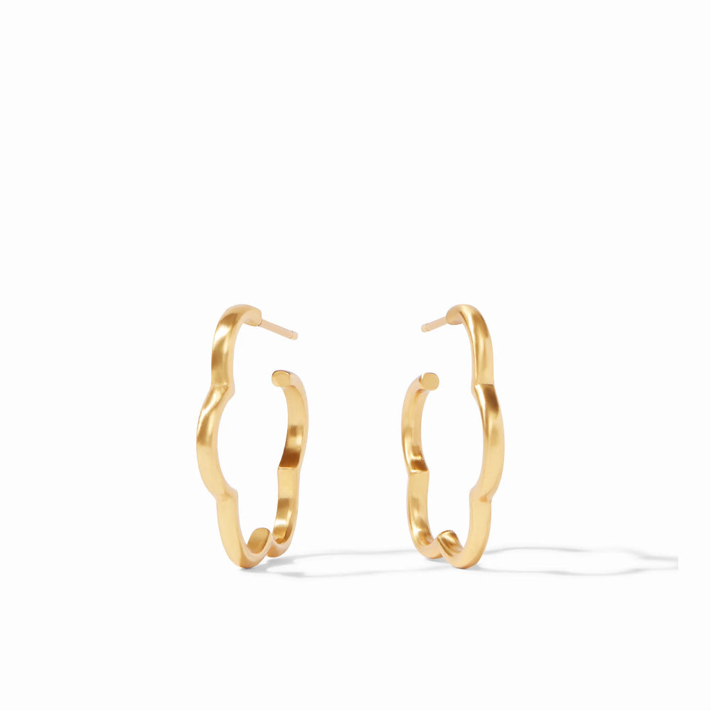 Julie Vos Gardenia Style Fashionable Hoop Earrings