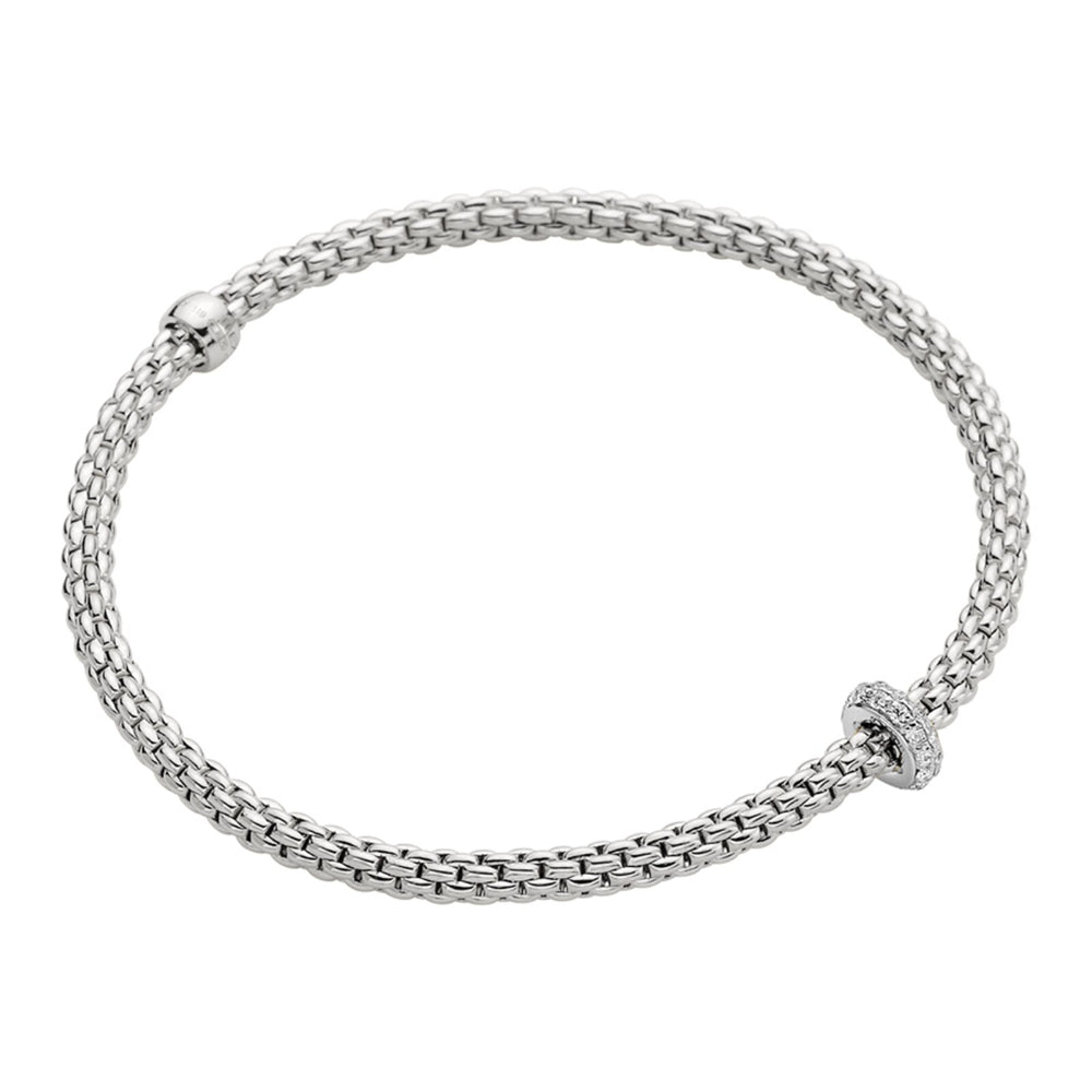 Fope Prima 18k Gold Flexible Diamond Bracelet in Small & Medium Sizes