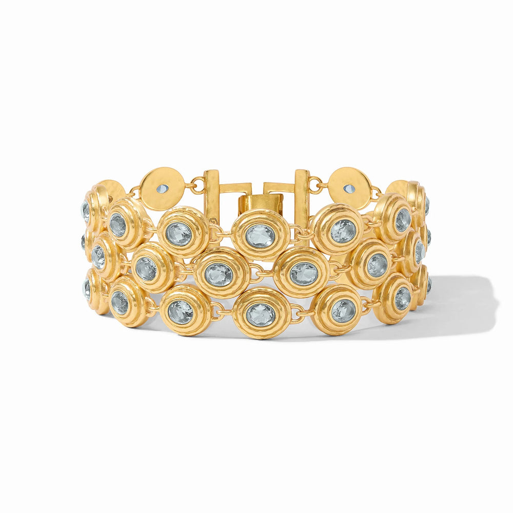 Julie Vos Tudor Triple Row Tennis Style Bracelet for Elegant Adornment